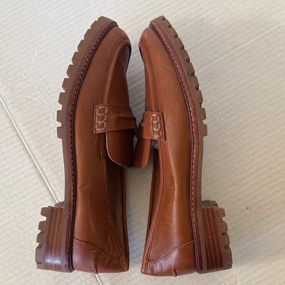 Madewell Corinne Lugsole Penny Loafers Sz 9.5 Business Casual Preppy Leather - Picture 7 of 13